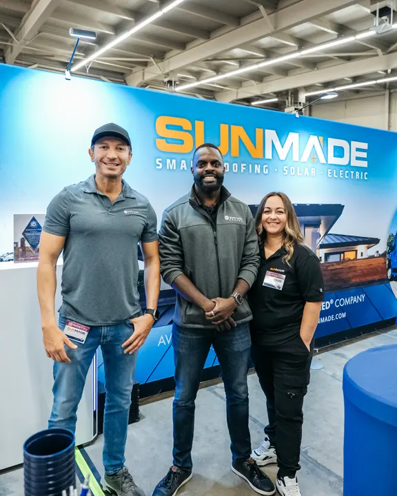 Sunmade Solar team at their home show stand