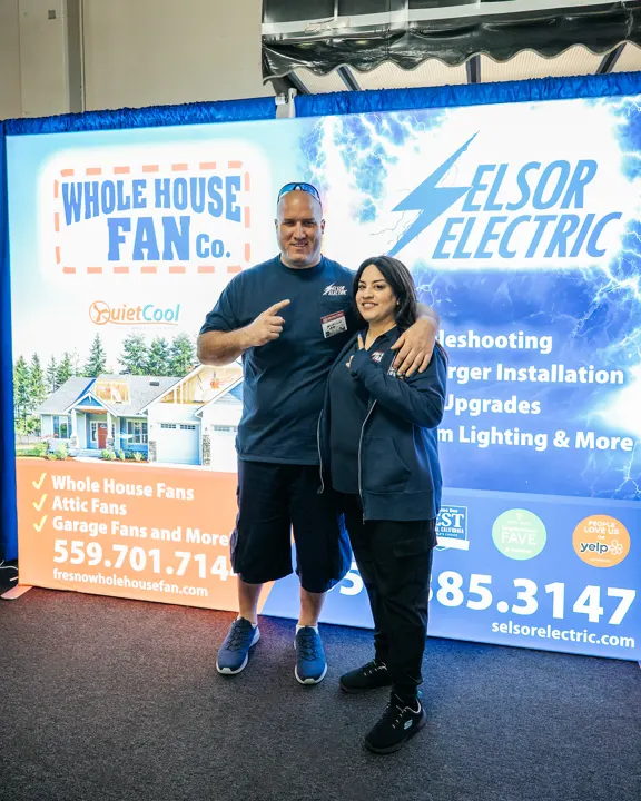Whole house fans and Selsor Electric stand